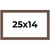 PosterPalooza | 25x14 Wide Barnwood Picture Frame, UV Acrylic, 6 Finishes - Grey, Brown, White, and Black - 2 of 4
