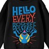 Bioworld Sesame Street Grover Hello Everybod-eee Youth Black Crew Neck Sweatshirt - image 2 of 2