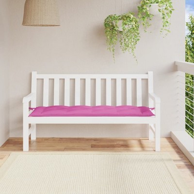 vidaXL Garden Bench Cushion Pink 59.1 in.x19.7 in.x2.8 in. Oxford Fabric