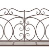 vidaXL Patio Bench, 40.9" Iron Antique Brown - 4 of 4