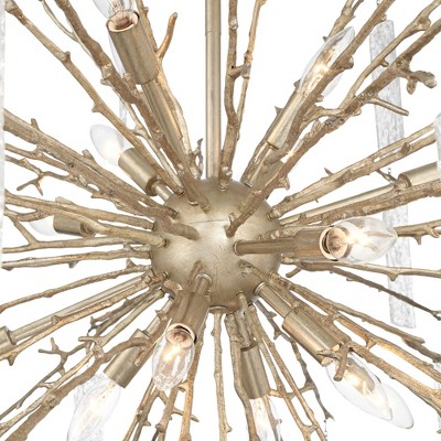 Brass Sputnik 14-Light Modern Rain Chandelier