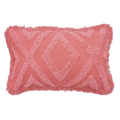 carol & frank Link Woven Tufted Cotton Decorative Throw Pillow