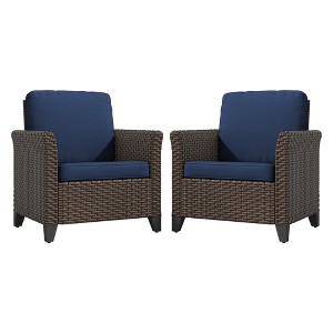 YARDSIGHT 2 Pieces Patio Chairs with Comfortable Cushions: Ideal for Outdoor Living - 1 of 4