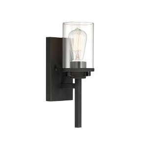 Designers Fountain Jedrek 1 - Light Wall Light in  Black - 1 of 1