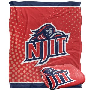 New Jersey Institute Of Technology Logo Dots Silky Touch Blanket White 50x60 - 1 of 4