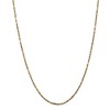 Black Bow Jewelry 2.25mm, 14k Yellow Gold, Diamond Cut, Milano Rope Chain Necklace - 3 of 4