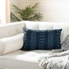 Madelyn Pillow - Deep Blue/White - 12"X20" - Safavieh - 2 of 4