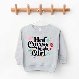 The Juniper Shop Hot Cocoa Kinda Girl Toddler Graphic Sweatshirt - 1 of 2