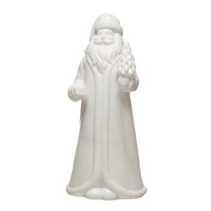 Creative Co-Op - Santa Claus - Figurine - White - 10 in. - Case of 6 - 1 of 1