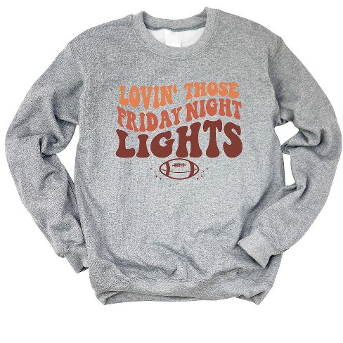 Simply Sage Market Women s Graphic Sweatshirt Friday Night Lights Football XL Graphite