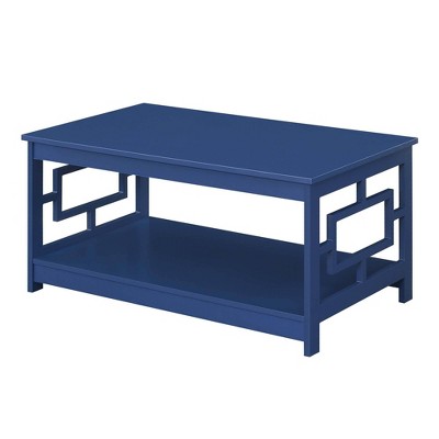 Town Square Coffee Table with Shelf Cobalt Blue - Breighton Home