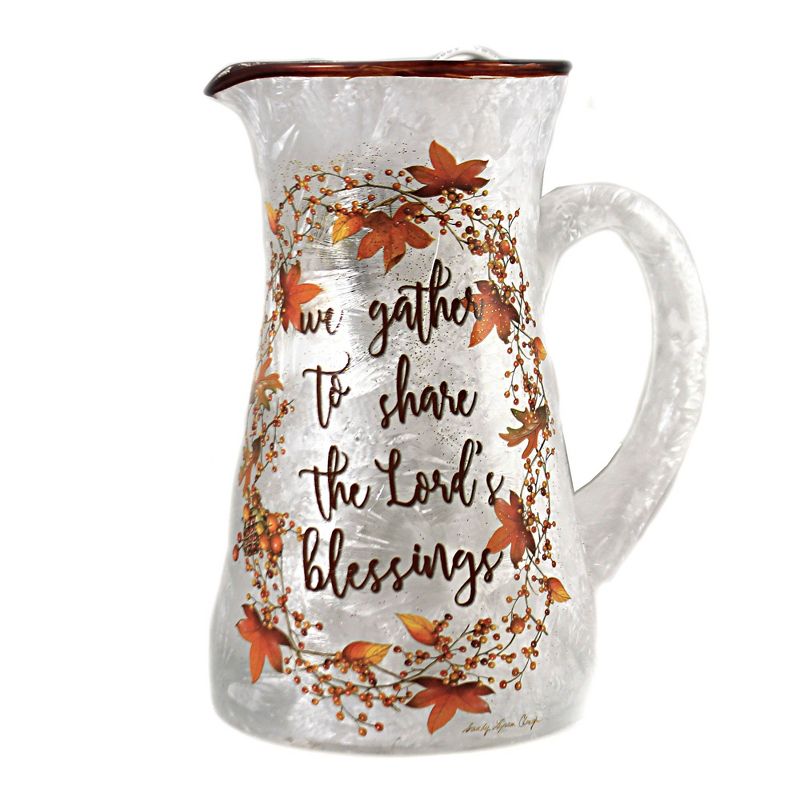 Stony Creek 6.75 In Share The Blessings Lit Pitcher Pre-Lit Autumn Novelty Sculpture Lights, 1 of 4
