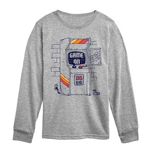 Boys' - Instant Message - Arcade Scene Long Sleeve Graphic T-Shirt - 1 of 4