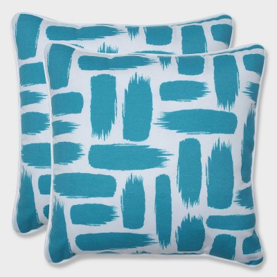turquoise couch pillows