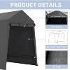 Portable Outdoor Storage Tent, Heavy-Duty Shelter Shed with Roll-Up Doors & Vents, Waterproof Storage for ATV, Motorcycles & Garden Tools - 2 of 4