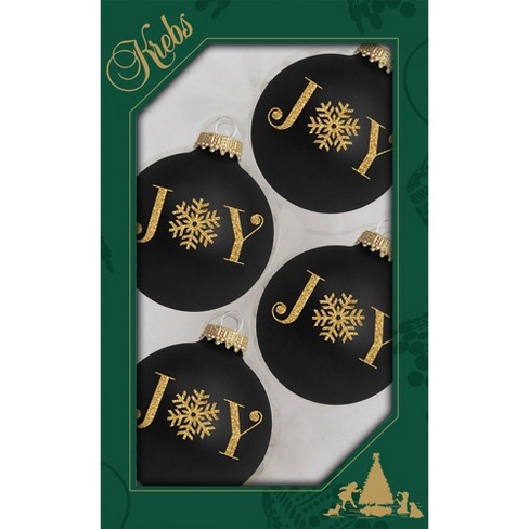 Glass Christmas Tree Ornaments - 67mm/2.63 Designer Balls from Christmas  by Krebs - Seamless Hanging Holiday Decorations for Trees - Set of 12
