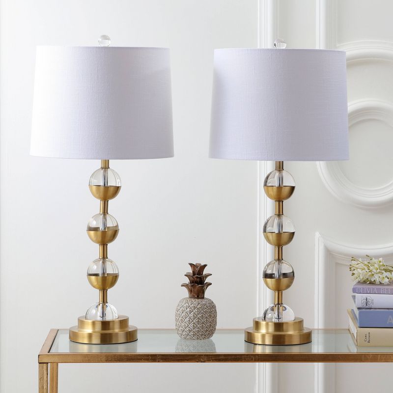 27.5&#34; (Set of 2) Avery Crystal Table Lamp (Includes LED Light Bulb) - JONATHAN Y, 4 of 6