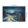 Amanti Art 41"x28" Winter Wonderland Night by Pictufy Framed Canvas Wall Art - 4 of 4