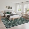 Floral Washable Area Rugs Non-Slip Non-Shedding Contemporary Accent Rugs - 4 of 4