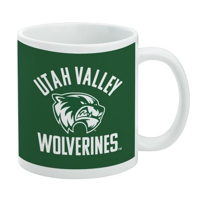 Utah Valley University Wolverines Logo Ceramic Coffee Mug Novelty Gift Mugs for Coffee Tea and Hot Drinks 11oz White