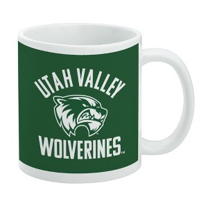 Utah Valley University Wolverines Logo Ceramic Coffee Mug Novelty Gift Mugs for Coffee Tea and Hot Drinks 11oz White - 1 of 4