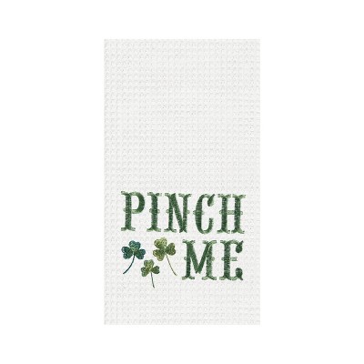 C&F Home Pinch Me Embroidered Waffle Weave Kitchen Towel