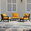 WestinTrends Avalon Outdoor Patio HDPE Sectional Sofa with Patio Cushions - 2 of 4