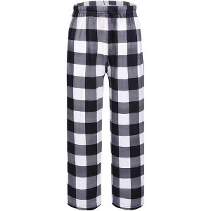 Ekouaer Boys Pajama Pants Long Sleep Soft Elastic Waist Bottoms Plaid Lounge With 2 Pockets 4-14 Years - 1 of 4