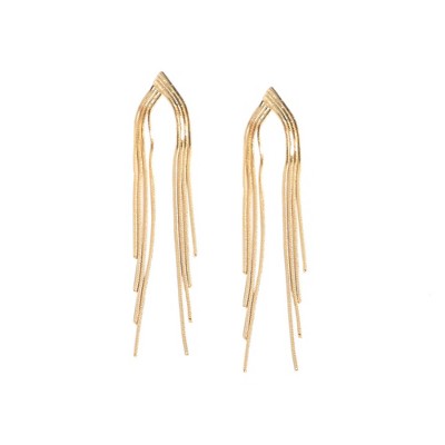 Women's Dangling Drop Earrings - Champayane Gold