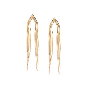 Women's Dangling Drop Earrings - Champayane Gold - 1 of 4