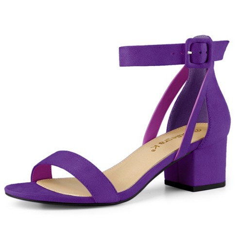 Fuschia sandals sale low heel