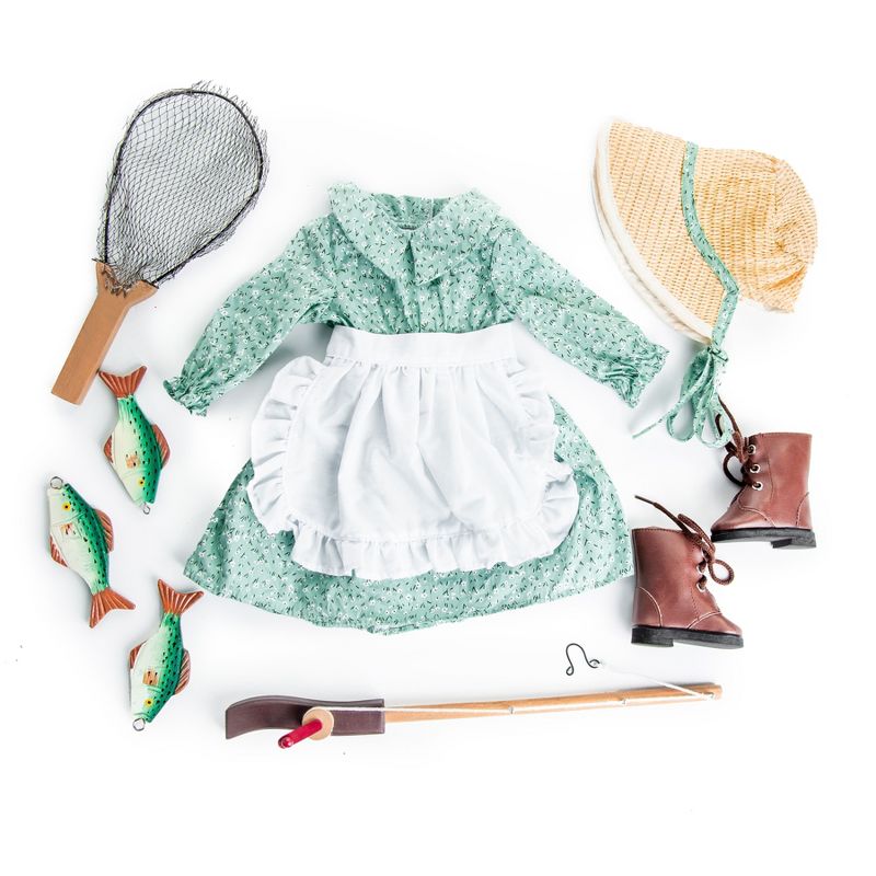 The Queen's Treasures 18 In Doll  Little House Prairie Outfit & Fishing Set, 5 of 10