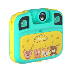 Contixo Kids Waterproof Camera, 1080p HD, 5x Zoom, Silicone Case, Built-In Games - Green - 1 of 4