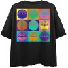 SUN RECORDS Mike and Pop Women's Black Short Sleeve Crop Tee - 3 of 4