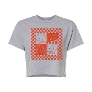 Women's - Squishmallows - Fast Food Cropped Graphic T-Shirt - 1 of 4