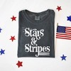 Simply Sage Market Women's Stars and Stripes Retro Short Sleeve Garment Dyed Tee - 3 of 4