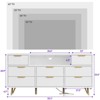 8 Drawer Dresser for Bedroom with Charging Station - Stylish 55 Inch TV Stand with LED Lights - 3 of 4