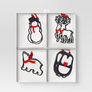 16ct Christmas Candy Cane Wishes Gift Tags Snowman/Bear/Deer/Penguin - Wondershop™ - 1 of 3