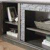 Resenkos 70-Inch Modern TV Stand, 2-Door Faux Stone Media Console & Entertainment Center for Living Room, - 3 of 4