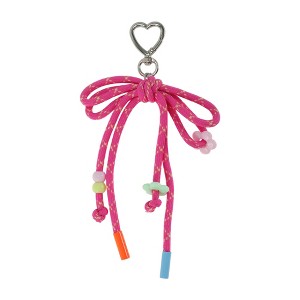 Unique Bargains Braided Bow with Love Buckle Handbag Charm 1 Pc - 1 of 4