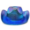 Zodaca Holographic Western Youth Cowboy Hat for Dress Up and Halloween Costumes, 14.5 x 11.5 x 5 In - image 4 of 4