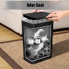 Bathroom Trash Can with Lid, 10 Liter/ 2.6 Gallon Slim Garbage Can, Small Trash Bin Waste Basket with Pop-Up Lid - 4 of 4