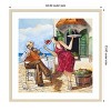 Amanti Art Vino And Music by Ronald West Wood Framed Wall Art Print - 4 of 4