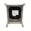 Dsvimoy Counter and Bar Stool Rubber Wood Frame Upholstered Set of 2 for Kitchen and Dining, Beige and Gray, 43"*22"*11.5" - 4 of 4