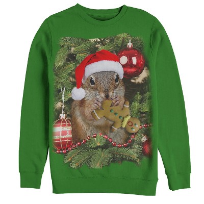 Men s Lost Gods Ugly Christmas Squirrel Cookie Sweatshirt Target