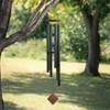 Woodstock Windchimes Encore Chimes of Neptune Black / Teak, Wind Chimes For Outside, Wind Chimes For Garden, Patio, and Outdoor Decor, 54"L - 3 of 4