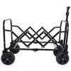 CAVINAS Expandable Dual-Layer Shopping Cart,Lightweight Folding Wagon with 100% Extra Space,Utility Cart for Camping,Shopping,Sports,Gardening - 4 of 4