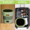 12L Portable Washing Machine, Foldable Mini Washer with with 4 Modes and Spin Basket Deep Cleaning Green - 4 of 4