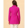 INSPIRE CHIC Women's Christmas Peter Pan Collar Double Breasted Long Trench Winter Pea Coat - 4 of 4