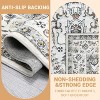 Waterproof Rug Pad Persian Style Camel 360g Pile Weight Pearl Velvet Washable Foldable Non-Shedding Living Room/Bedroom - 4 of 4